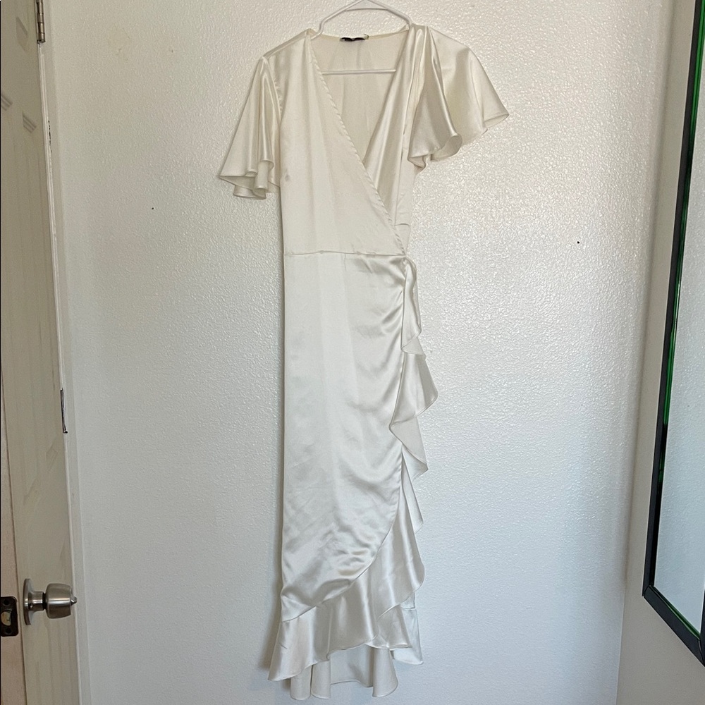 Dress Forum Ivory Ruffle Maxi Dress